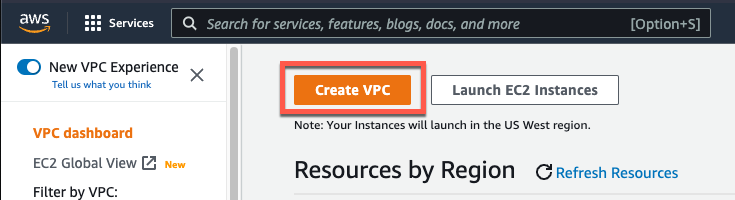 Create VPC Wizard
