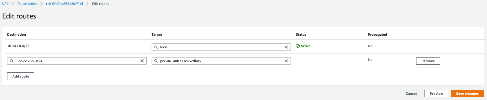 New Route Information